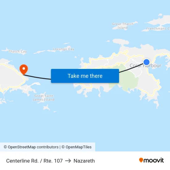 Centerline Rd. / Rte. 107 to Nazareth map