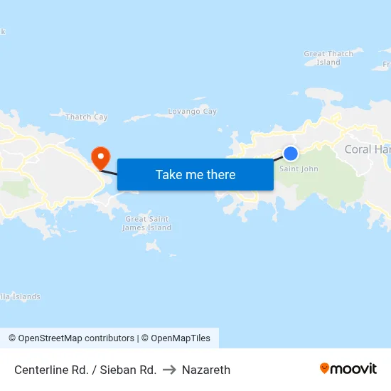Centerline Rd. / Sieban Rd. to Nazareth map