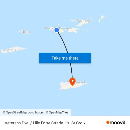 Veterans Dve. / Lille Forte Strade to St Croix map