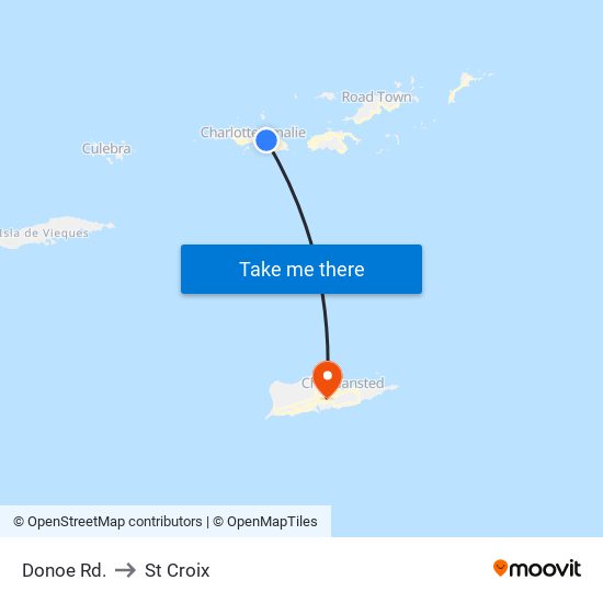 Donoe Rd. to St Croix map