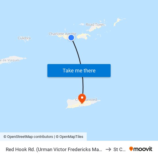 Red Hook Rd. (Urman Víctor Fredericks Marine Terminal) to St Croix map