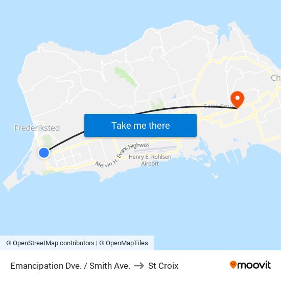 Emancipation Dve. / Smith Ave. to St Croix map