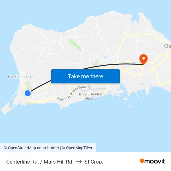 Centerline Rd. / Mars Hill Rd. to St Croix map