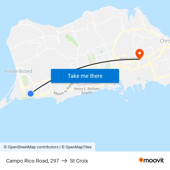 Campo Rico Road, 297 to St Croix map