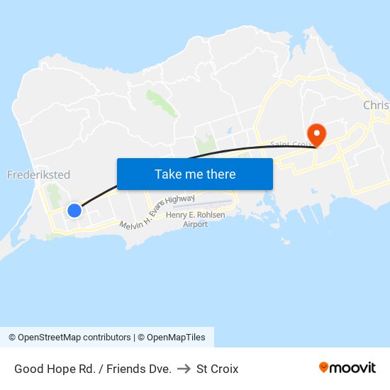 Good Hope Rd. / Friends Dve. to St Croix map