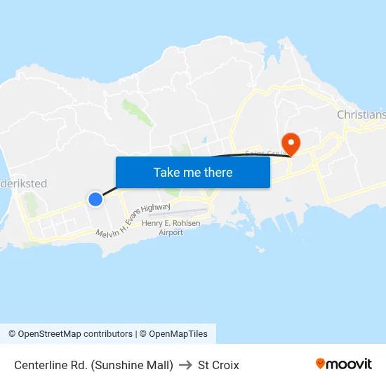 Centerline Rd. (Sunshine Mall) to St Croix map