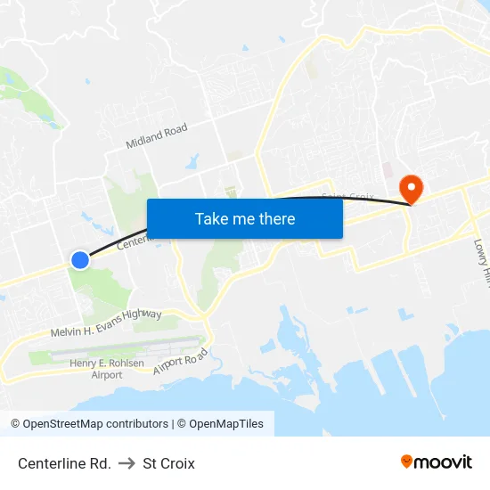 Centerline Rd. to St Croix map