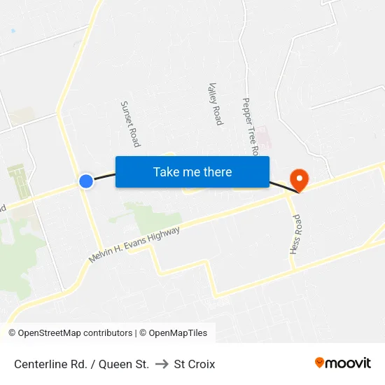 Centerline Rd. / Queen St. to St Croix map