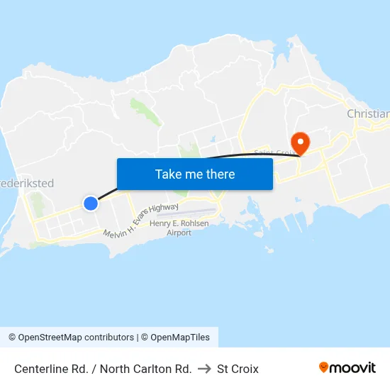 Centerline Rd. / North Carlton Rd. to St Croix map