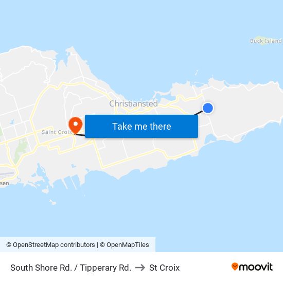 South Shore Rd. / Tipperary Rd. to St Croix map