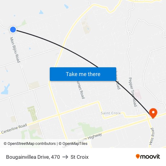 Bougainvillea Drive, 470 to St Croix map