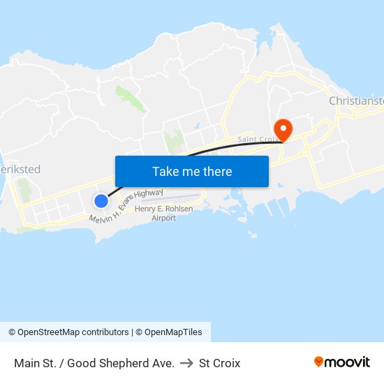 Main St. / Good Shepherd Ave. to St Croix map