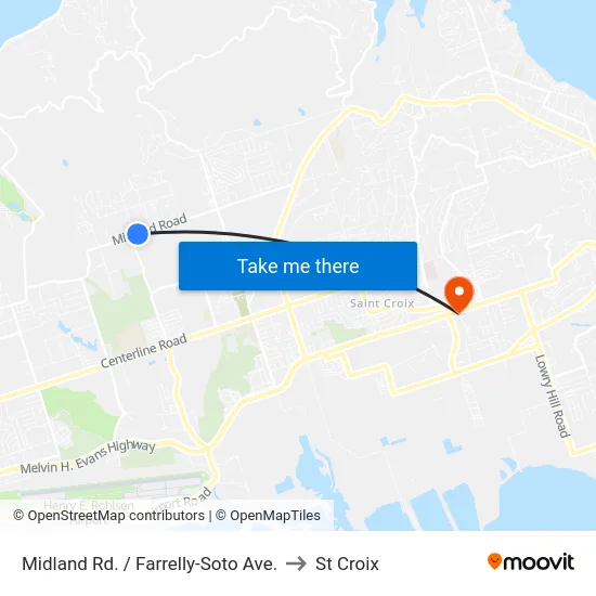 Midland Rd. /  Farrelly-Soto Ave. to St Croix map