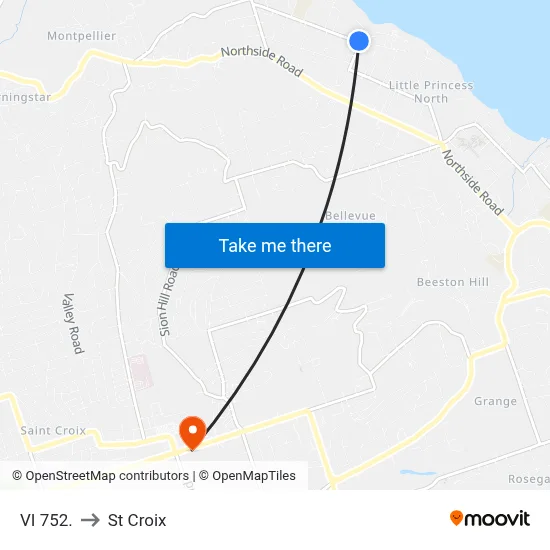 VI 752. to St Croix map
