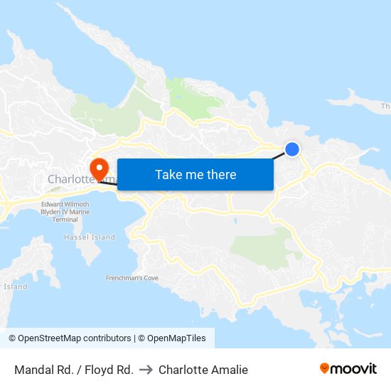 Mandal Rd. / Floyd Rd. to Charlotte Amalie map