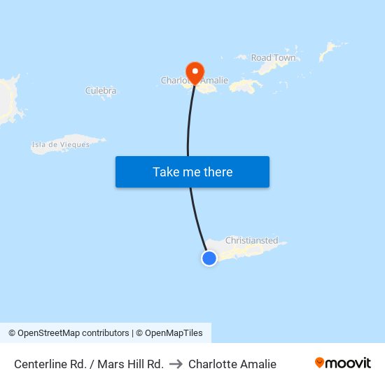 Centerline Rd. / Mars Hill Rd. to Charlotte Amalie map