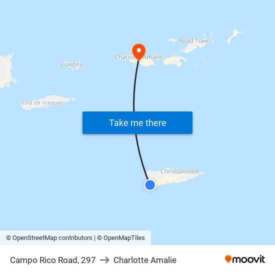 Campo Rico Road, 297 to Charlotte Amalie map
