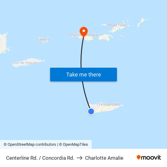 Centerline Rd. / Concordia Rd. to Charlotte Amalie map