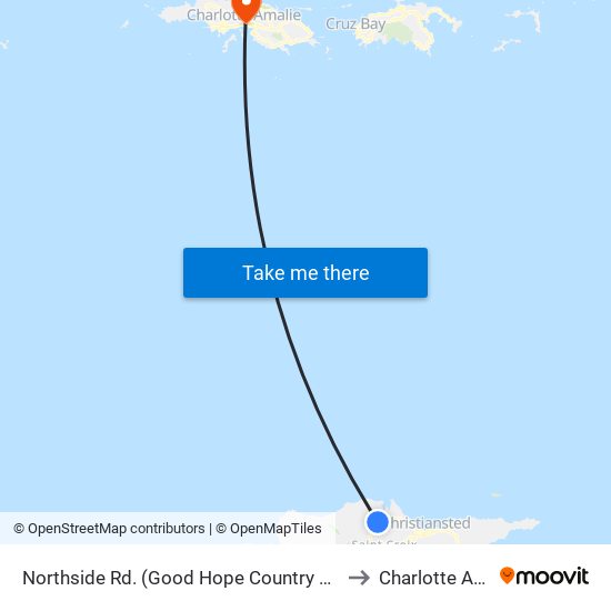 Northside Rd. (Good Hope Country Day School) to Charlotte Amalie map