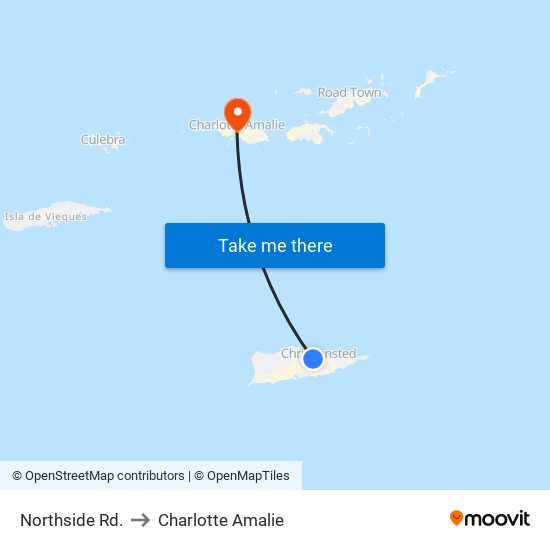 Northside Rd. to Charlotte Amalie map