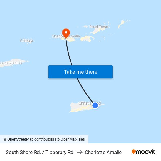 South Shore Rd. / Tipperary Rd. to Charlotte Amalie map