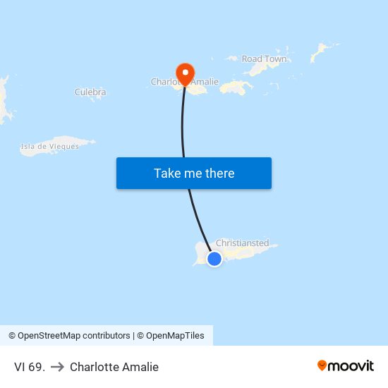 VI 69. to Charlotte Amalie map