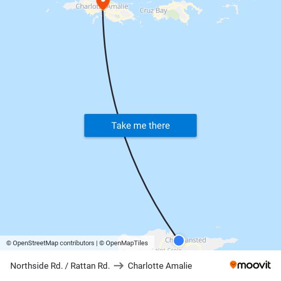 Northside Rd. / Rattan Rd. to Charlotte Amalie map