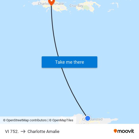 VI 752. to Charlotte Amalie map