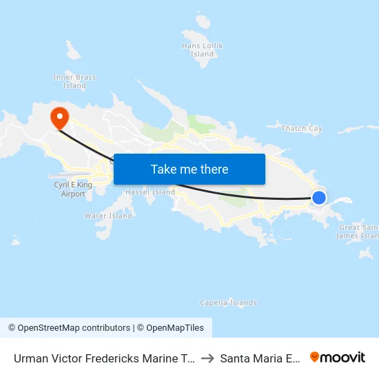 Urman Victor Fredericks Marine Terminal to Santa Maria Estate map