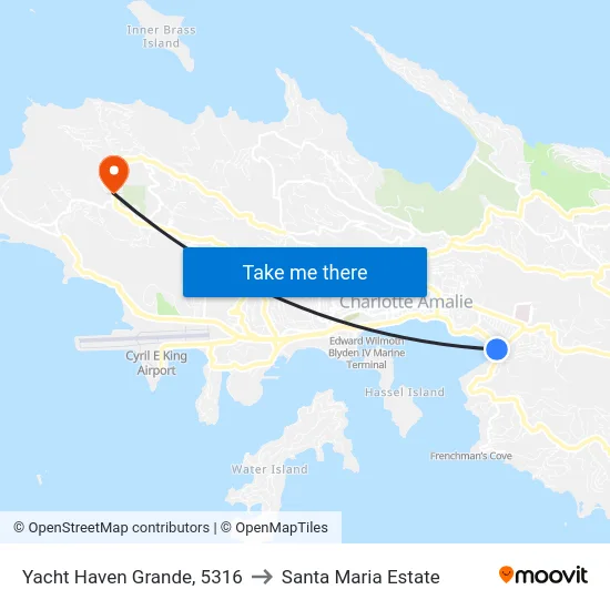 Yacht Haven Grande, 5316 to Santa Maria Estate map