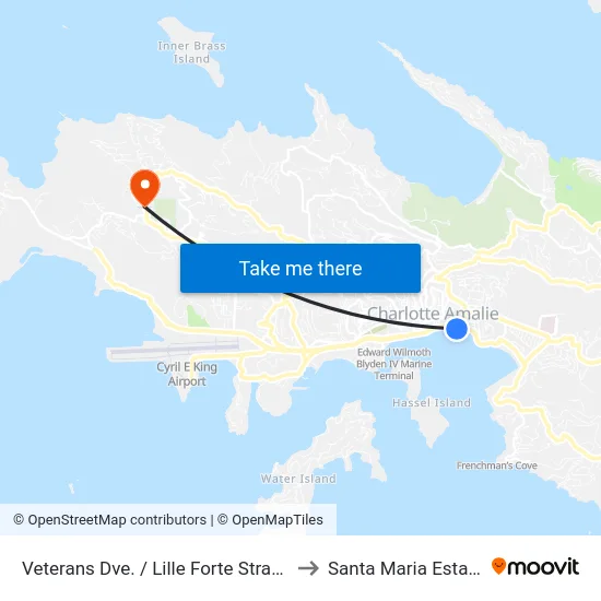 Veterans Dve. / Lille Forte Strade to Santa Maria Estate map