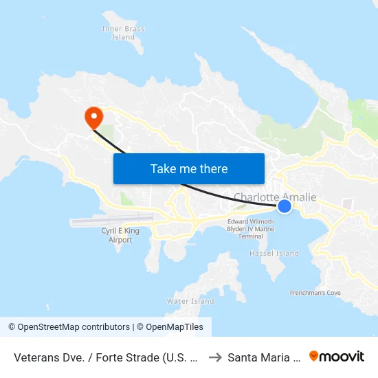 Veterans Dve. / Forte Strade (U.S. Coast Guard) to Santa Maria Estate map