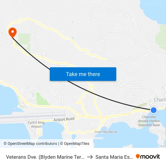 Veterans Dve. (Blyden Marine Terminal) to Santa Maria Estate map