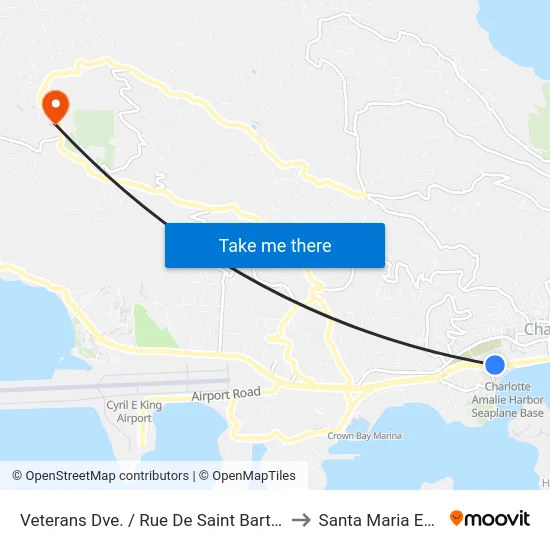 Veterans Dve. / Rue De Saint Barthelemy to Santa Maria Estate map