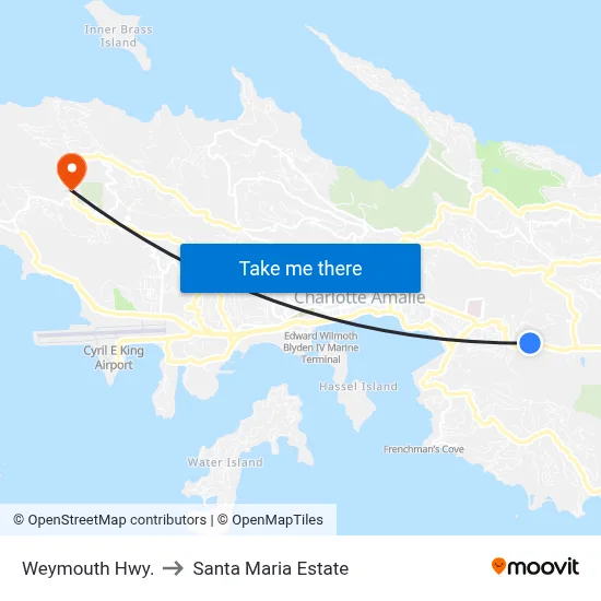 Weymouth Hwy. to Santa Maria Estate map