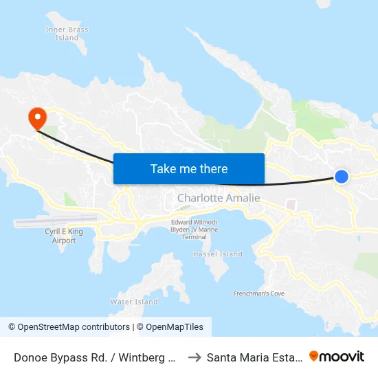 Donoe Bypass Rd. / Wintberg Rd. to Santa Maria Estate map