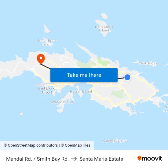 Mandal Rd. / Smith Bay Rd. to Santa Maria Estate map