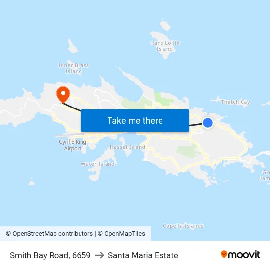 Smith Bay Road, 6659 to Santa Maria Estate map