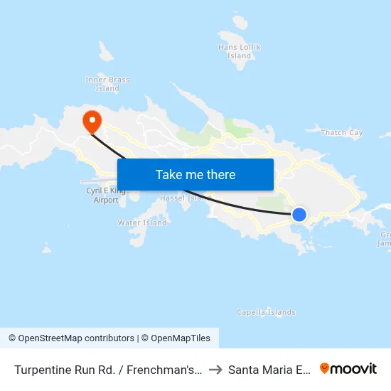 Turpentine Run Rd. / Frenchman's Bay Rd. to Santa Maria Estate map