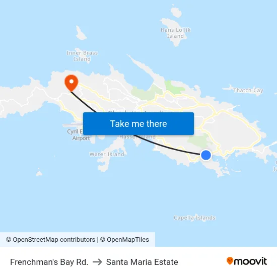 Frenchman's Bay Rd. to Santa Maria Estate map