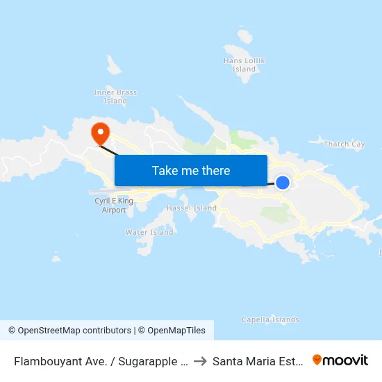 Flambouyant Ave. / Sugarapple Rd. to Santa Maria Estate map