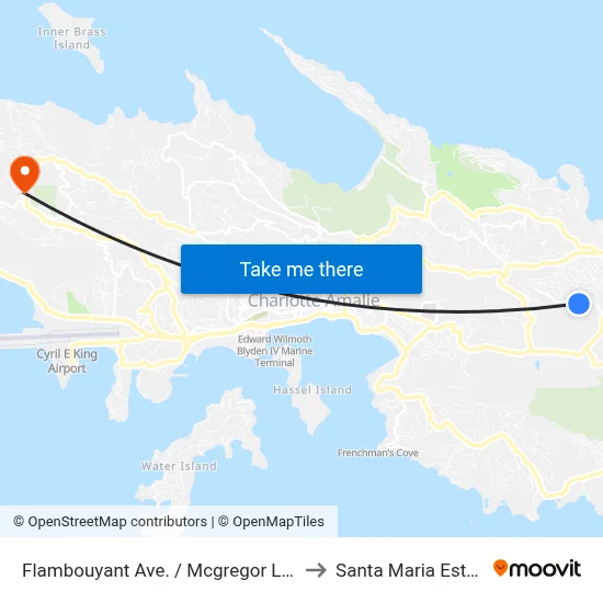 Flambouyant Ave. / Mcgregor Lane to Santa Maria Estate map
