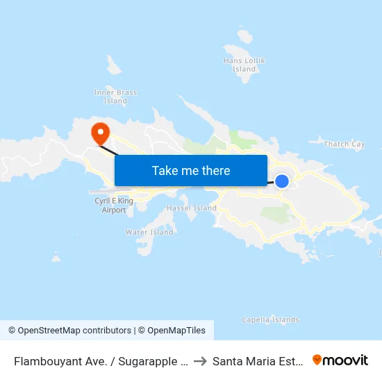 Flambouyant Ave. / Sugarapple Rd. to Santa Maria Estate map
