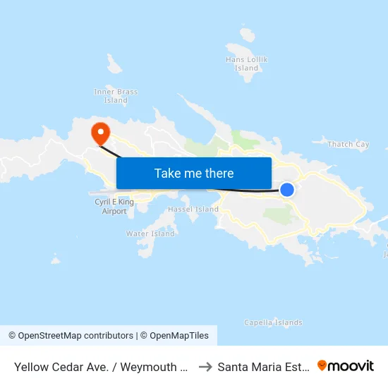 Yellow Cedar Ave. / Weymouth Hwy. to Santa Maria Estate map
