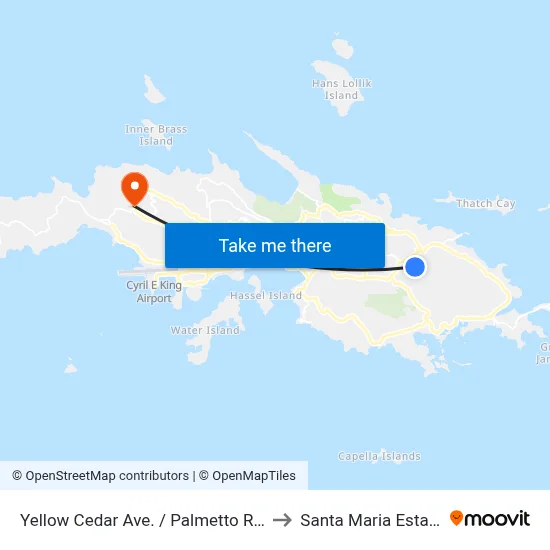 Yellow Cedar Ave. / Palmetto Rd. to Santa Maria Estate map