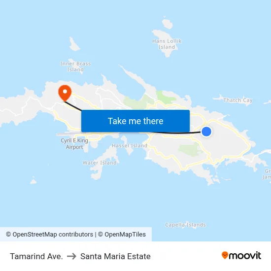Tamarind Ave. to Santa Maria Estate map