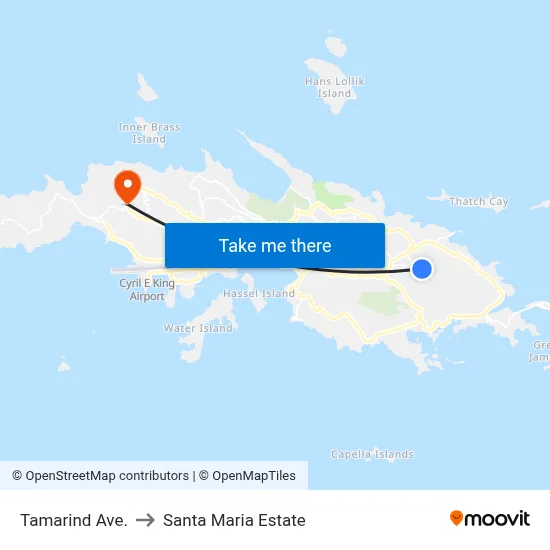 Tamarind Ave. to Santa Maria Estate map