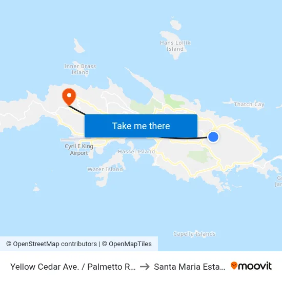 Yellow Cedar Ave. / Palmetto Rd. to Santa Maria Estate map