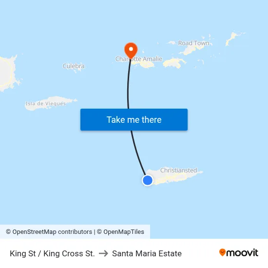 King St / King Cross St. to Santa Maria Estate map