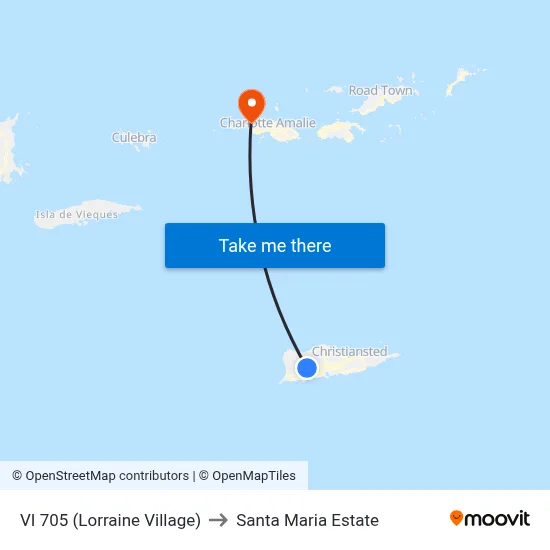 VI 705 (Lorraine Village) to Santa Maria Estate map
